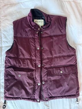 Eddie Bauer Women's Puffer Vest in Plum